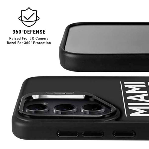 NBA Miami Heat Standard - Black Galaxy S24 Plus Kickstand Case